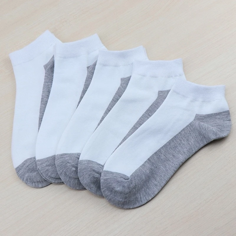 Les chaussettes athlétiques décontractées en coton pour hommes absorbent sueur chaussettes cheville décontractées