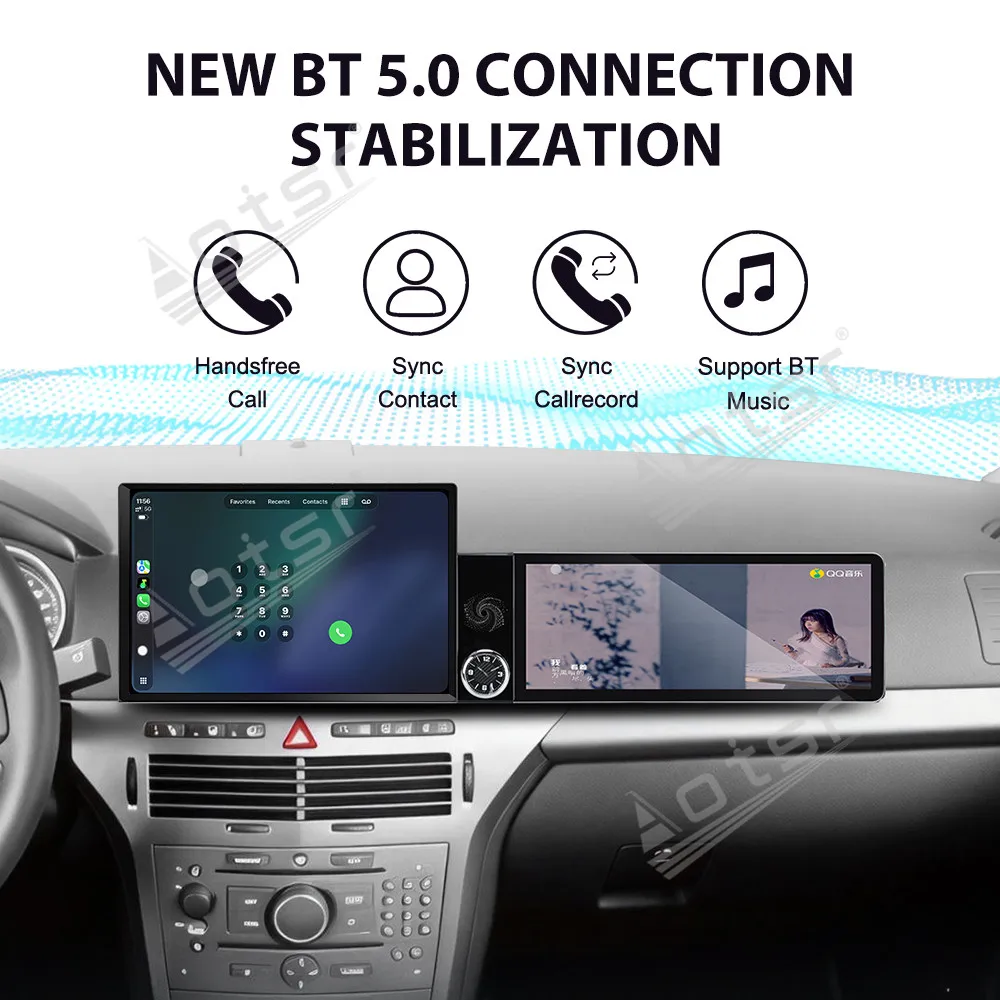 Android 15 Radio for Opel Zafira Astra 2004-2014 Dual Screen GPS Multimedia Navigation Car Stereo Receiver player IPS Head Unit