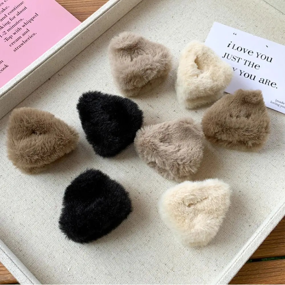 Cute Versatile Hair Clips Fluffy Cat Ear Shape Ponytail Clips Sweet Style Duck Beak Clip Women Head Wear Accessories