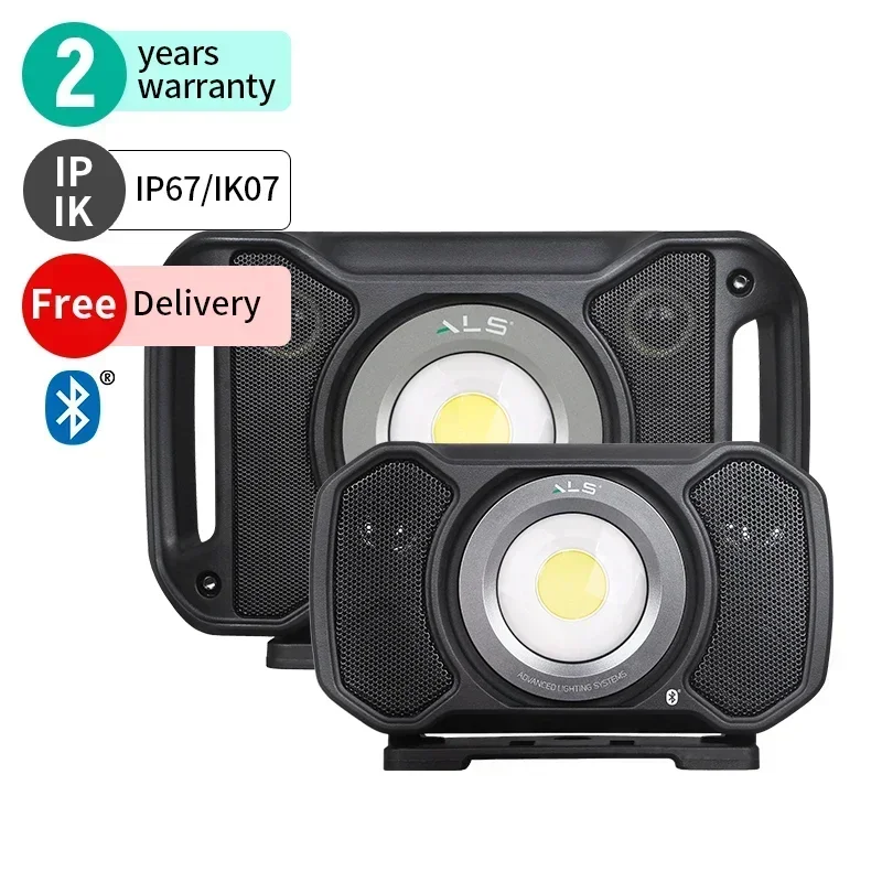 2026/ALS 2000lm Rechargeable Corded Power Bank Magnetic Waterproof LED Audio Light