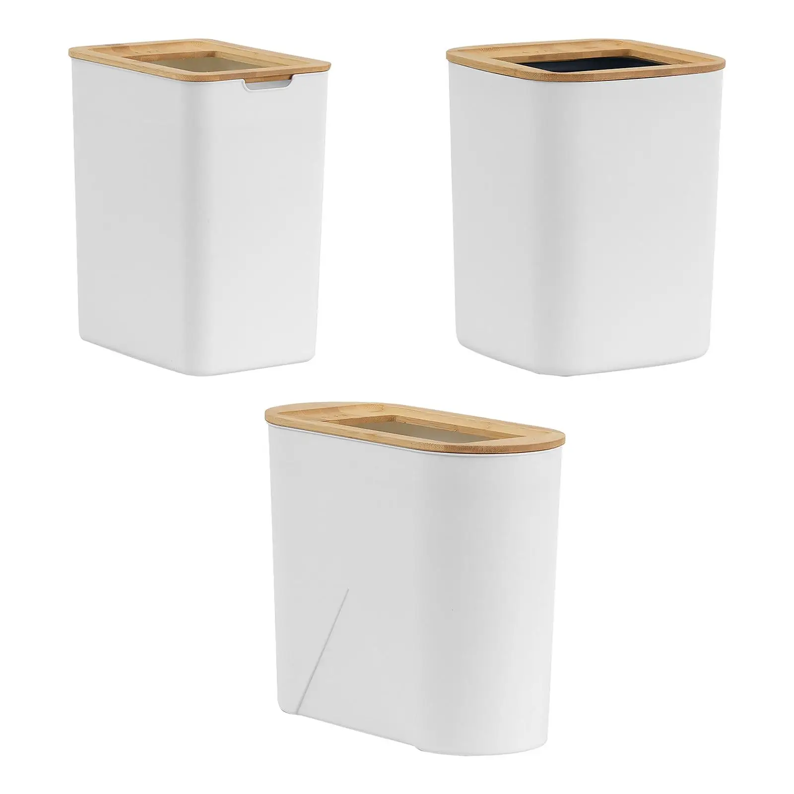 Waste Basket Bathroom Wastebasket Simple Large Opening Top Toilets Waste Bins
