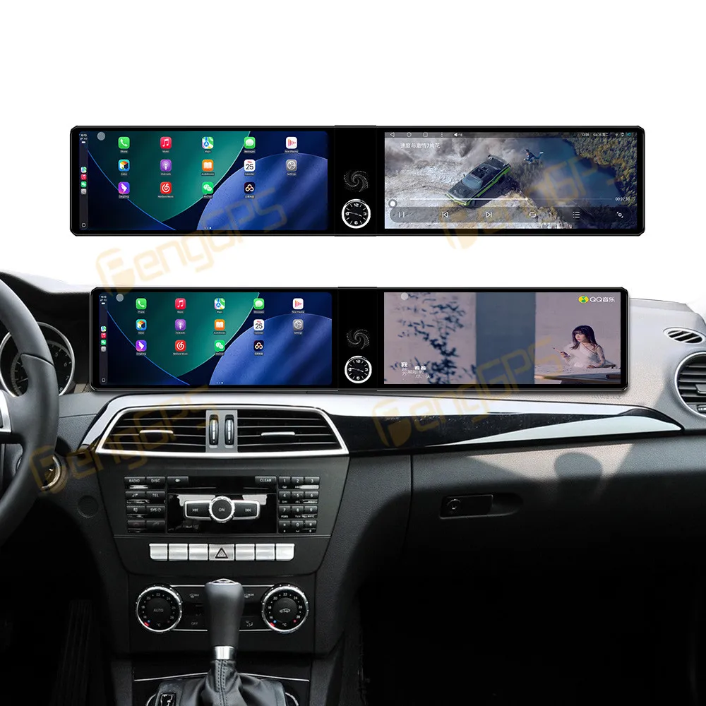 

Android 13-дюймовый двойной 12,3-дюймовый HD-экран для Mercedes-Benz C 2011-2014, автомобильный радиоприемник Qualcomm, GPS-навигация, мультимедийный плеер CarPlay