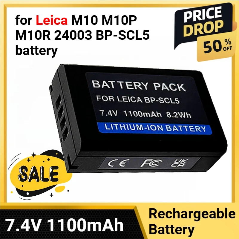 

7.4V 1100mAh CS-BDC10MC Camera Battery for Leica M10 M10P M10R 24003 BP-SCL5