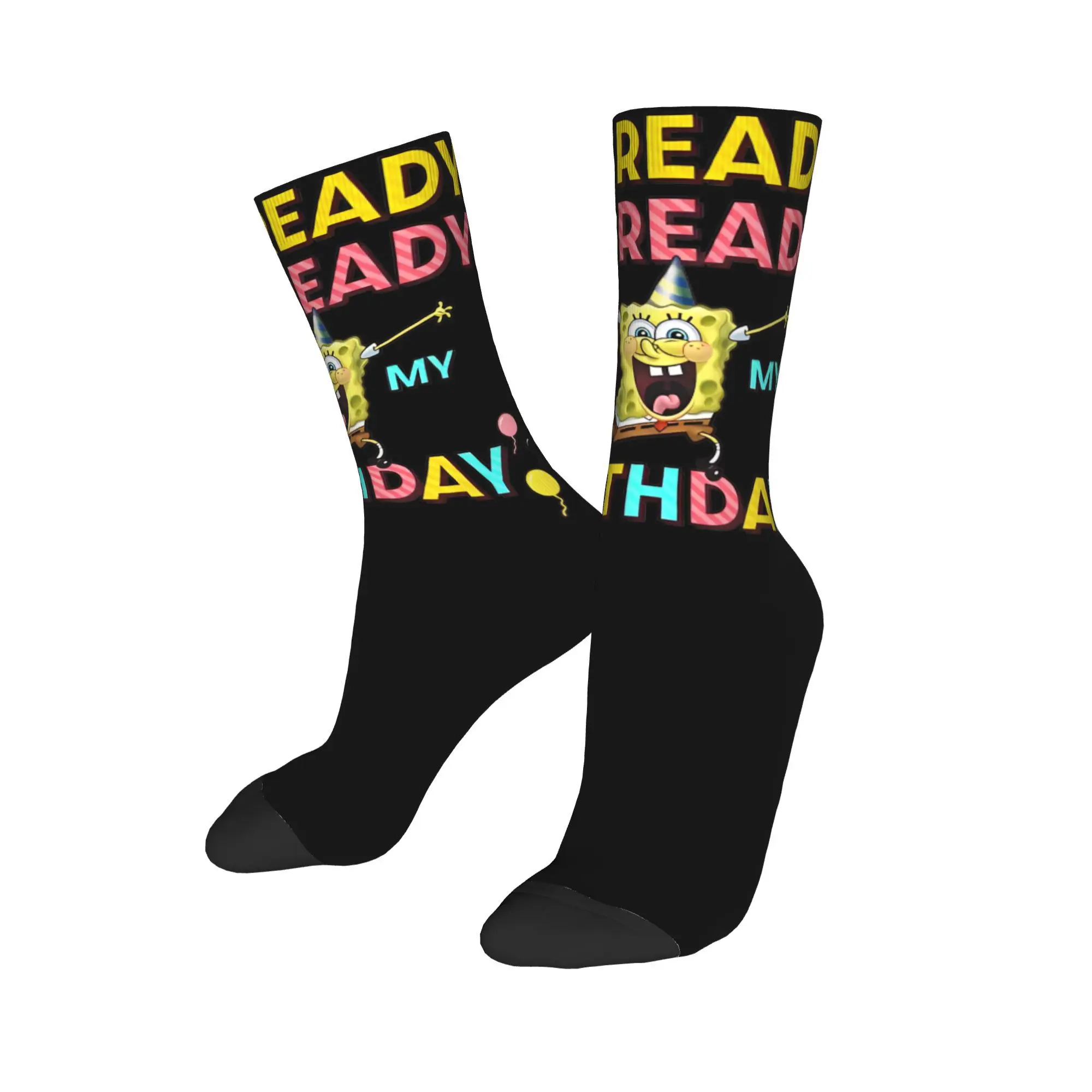 I'm Ready For My Birthday Socks Accessories For Men Women S-Sponge bob Soccer Socks Comfortable Wonderful Gifts