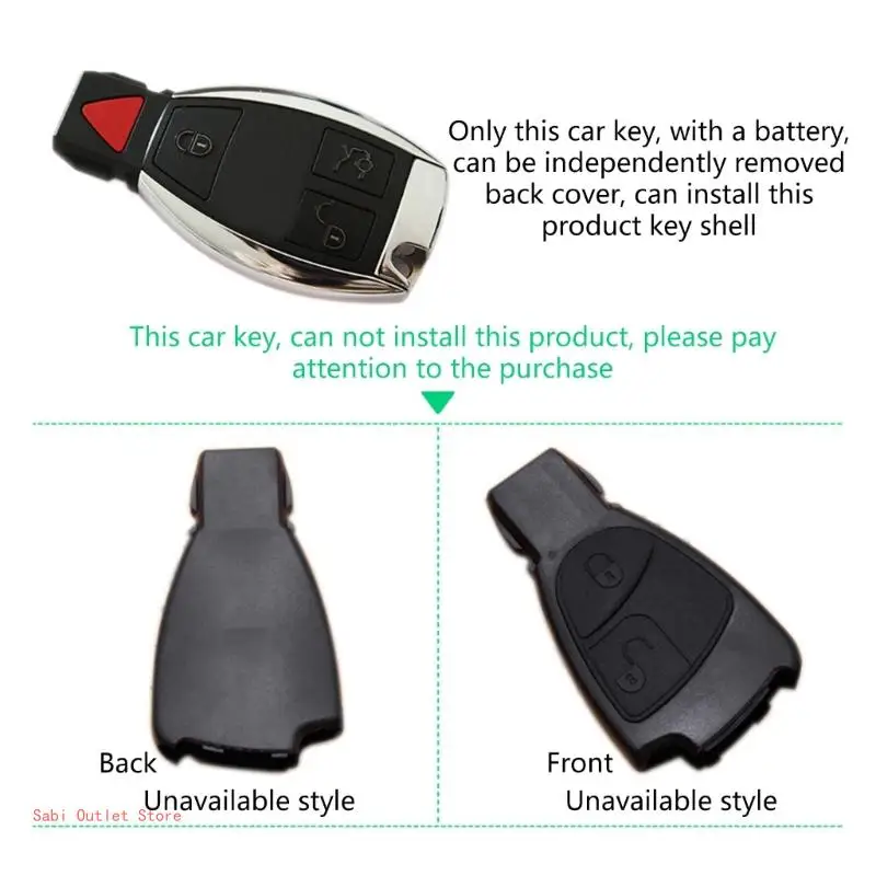 For S300 E260 GLK300 ML350 B200 Car Badge Rear Back Cover Key Decoration