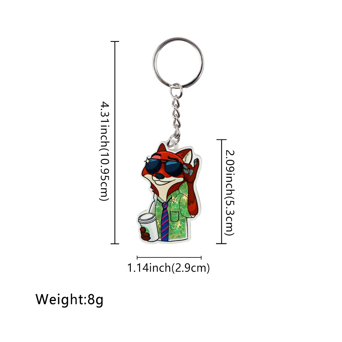 Cartoon Monster Pendant Keychain Lanyard Small Link Chain Keychain Student Gift Bag Accessories Lanyard