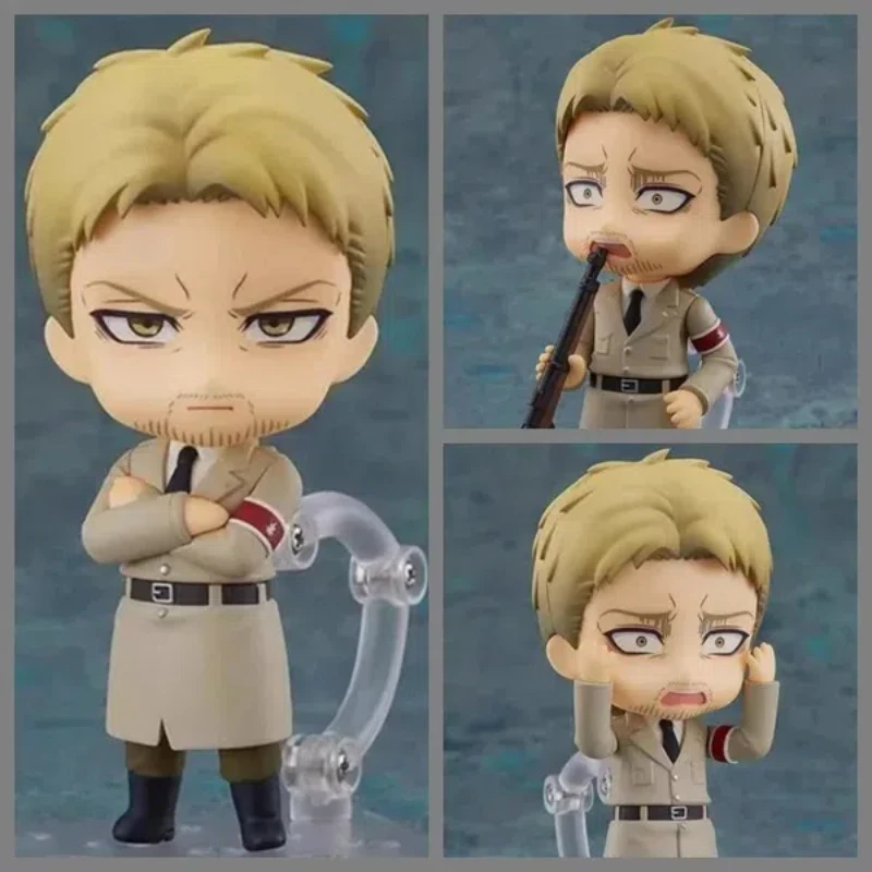 Nuovo 10CM Anime Attack on Titan Reiner Braun Q Version Joint Action Figures sostituibili modello in PVC Desk Decor doll Toy Gifts