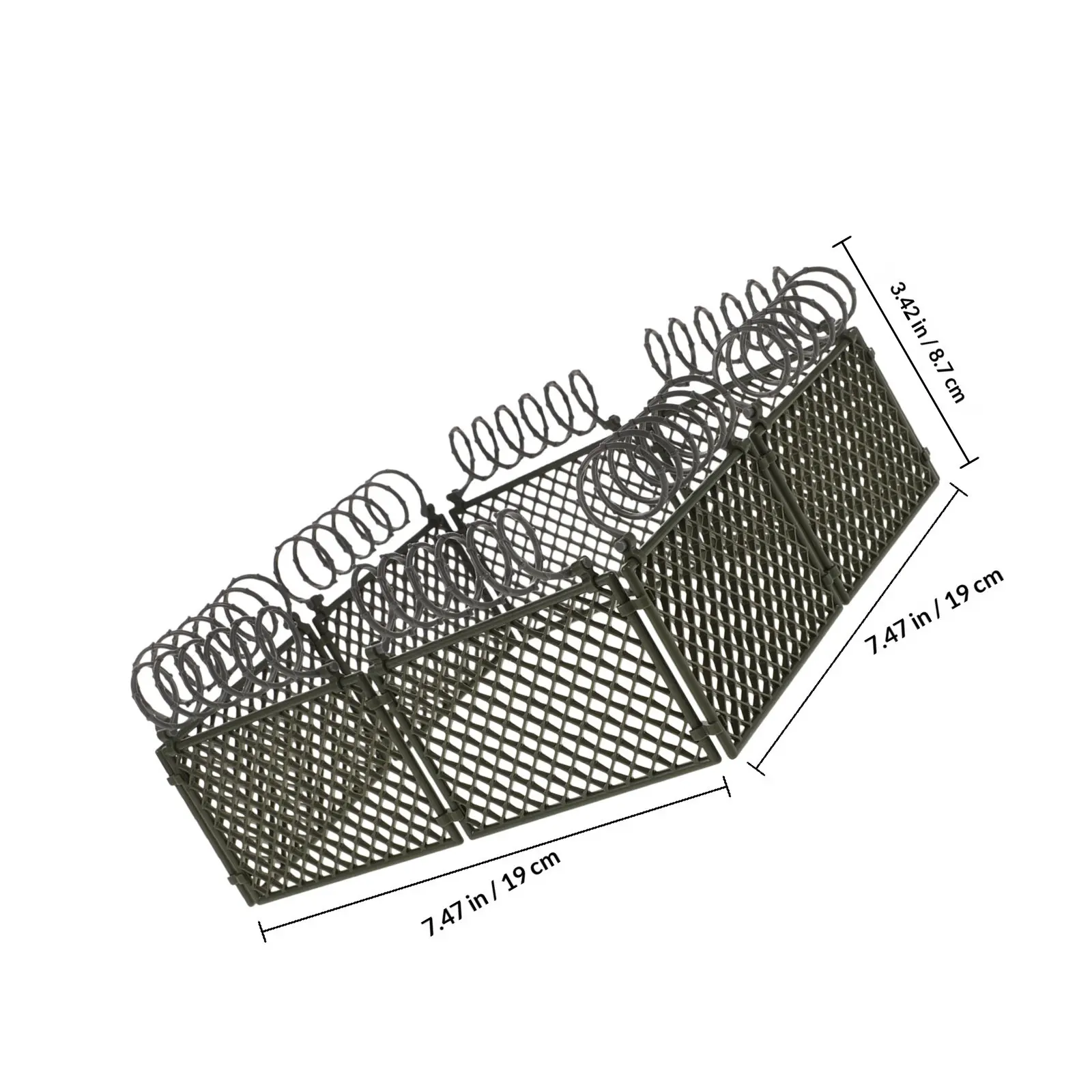 1Set Military Fence Miniature Realistic DIY Protective Barrier for Prison War Garden Scene Plastic Micro Landscape Fence