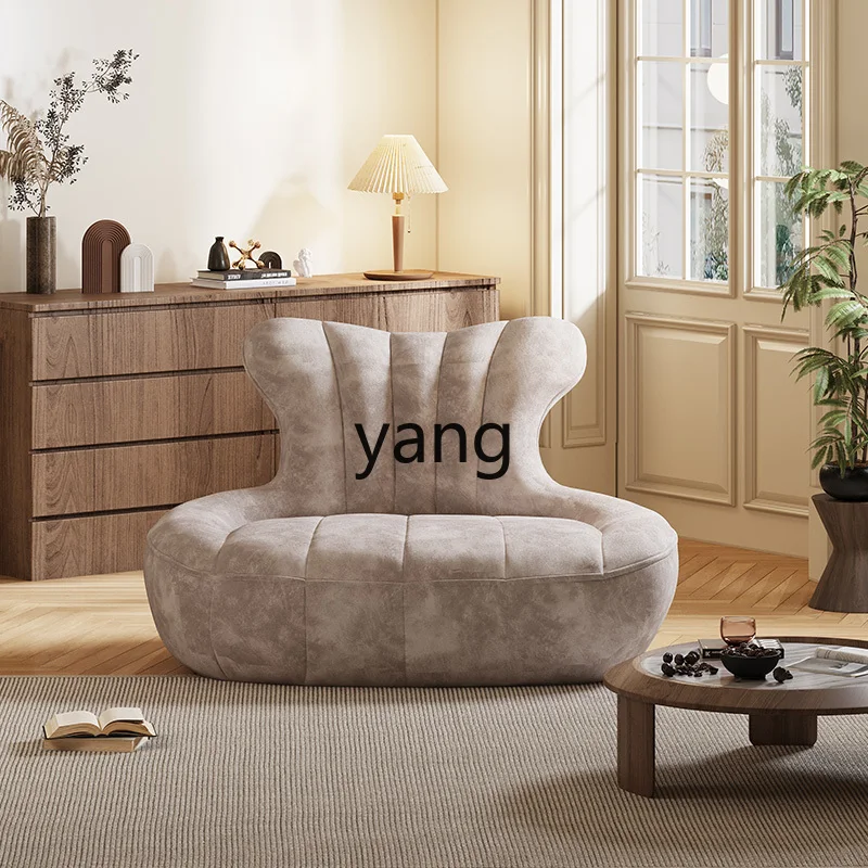 LMM  Retro High Backrest Double Sofa Living Room Home Sleeping Lazy Leisure Sofa