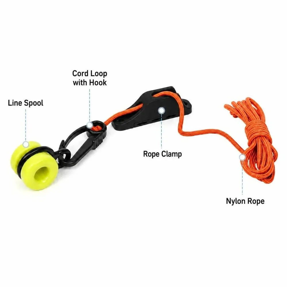 with Snap Downrigger Weights Retriever with Cleat Lightweight Trolling Weight Retriever with 2.2m Rope Deep Sea Sinker Retriever