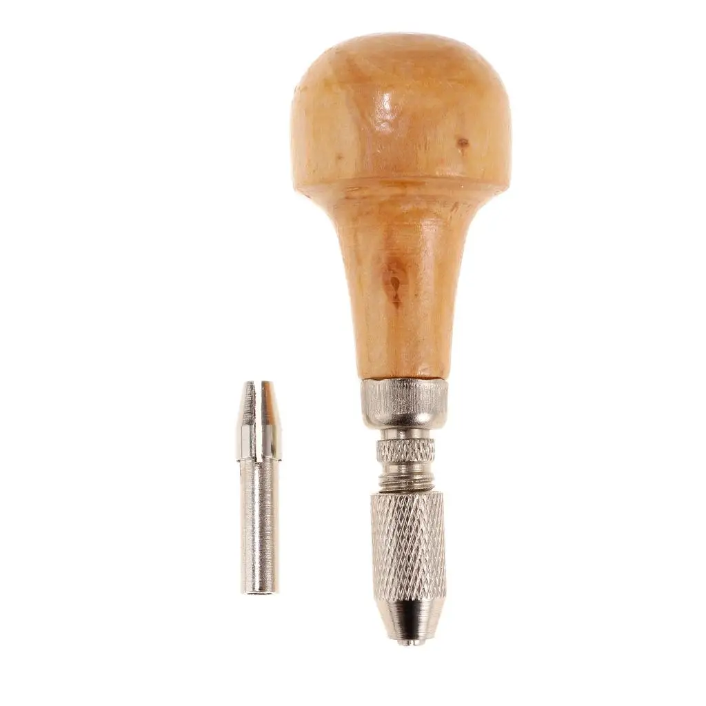 Precision Jewelers Pin Vice Drill Small Wood Handle Tool Set for Modeling Jewelry Design and DIY Work