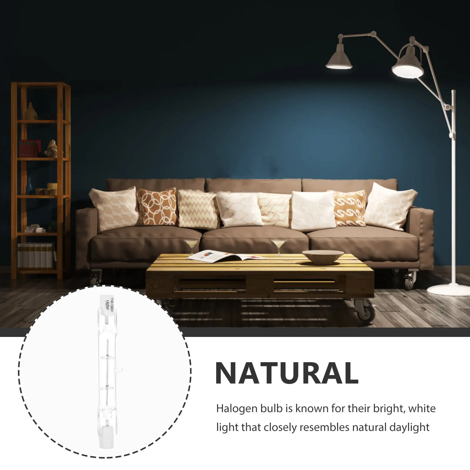 Adjustable Halogen Light Replaceable Office Halogen Bulb Tube Ceiling Light Replacement Business Workplace Lighting Lamp