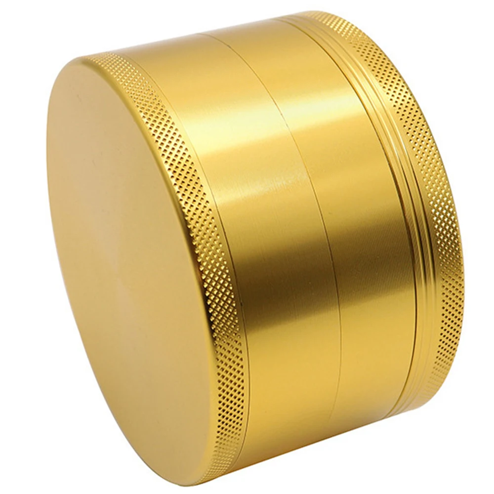 100MM Herbal Grinder Metal 4 Inches Hierba Pepper Tobacco Dry Herb Aluminiums  Black Golden Smoke Accessories