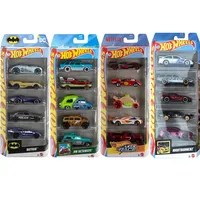 Original Hot Wheels Car 5pcs/pack Let's Race Boys Toys 1:64 Diecast Getways Batman X-racers Vehicles Models Birthday Gift