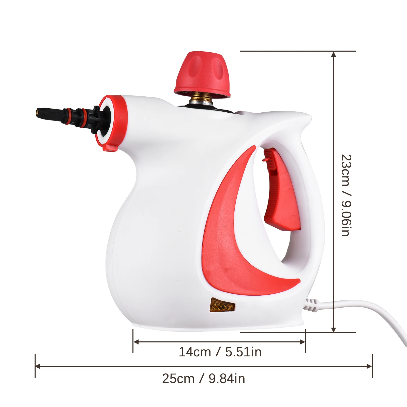 1050W Handheld Steam Cleaner High Temperature Pressurized Steam Cleaning Machine Portable for Kitchen Sofa Bathroom Car Window