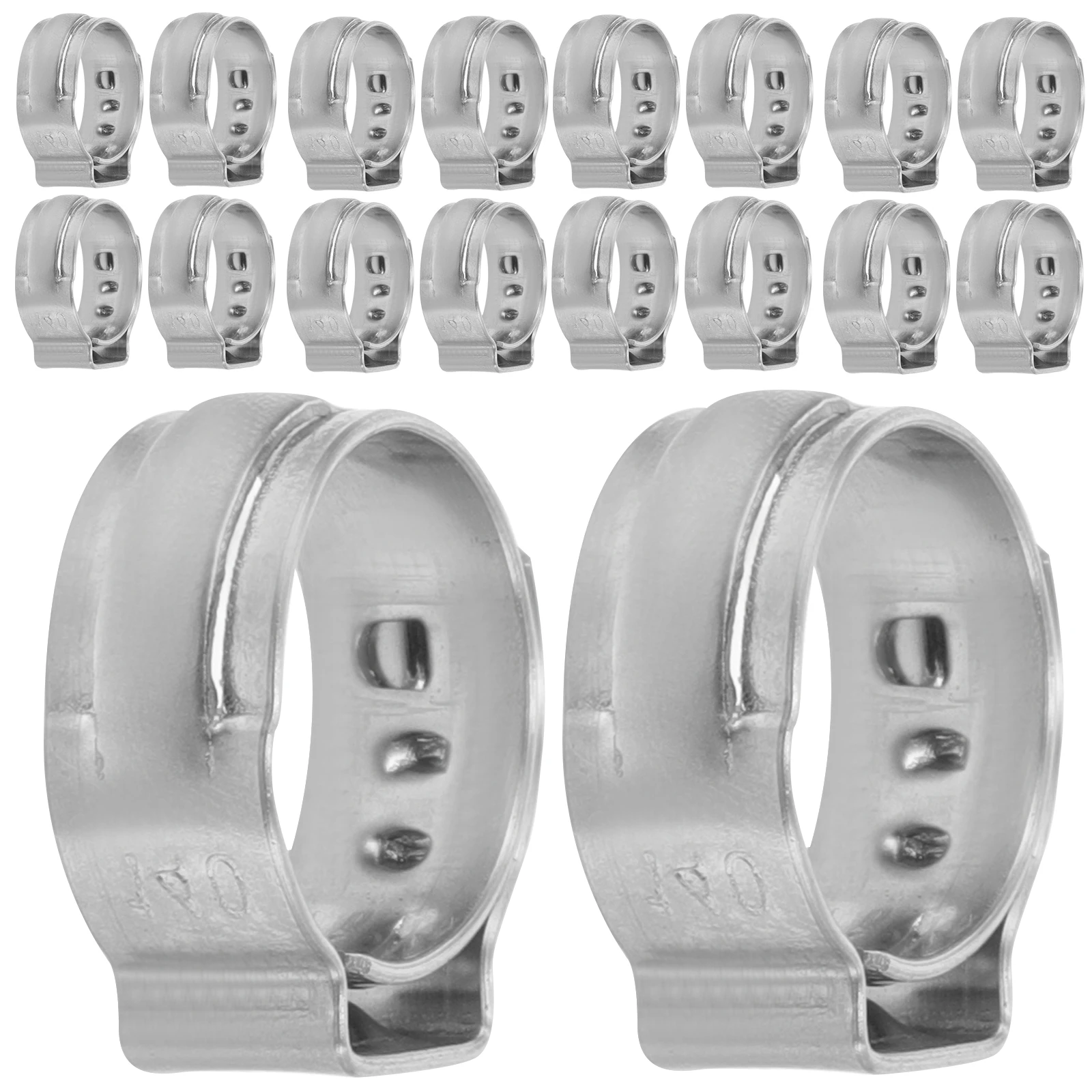 

50pcs Stainless Clamps Pex Rings Cinch Crimp Professional Pex Crimp Tool Clips Pipe Hose Tubing Garden Fuel