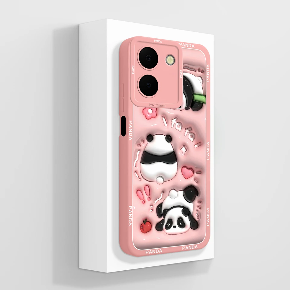 Cases For Vivo Y36 4G 5G Cartoon Fashion Girl Liquid Silicone Antifouling Durable Anti-drop Shell For vivo y36 4g 5g Cover Funda