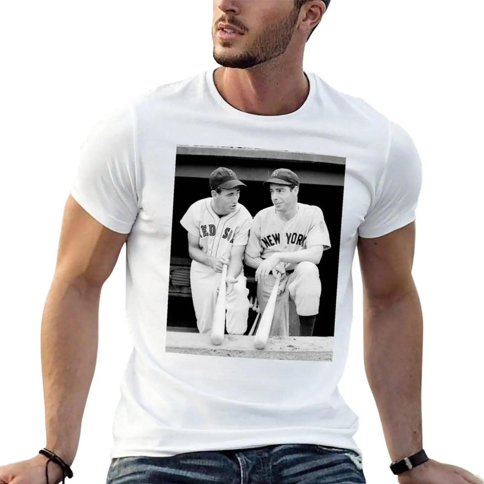 Joe DiMaggio and Ted Williams T-Shirt essential t shirt funny t shirts cotton T-Shirt