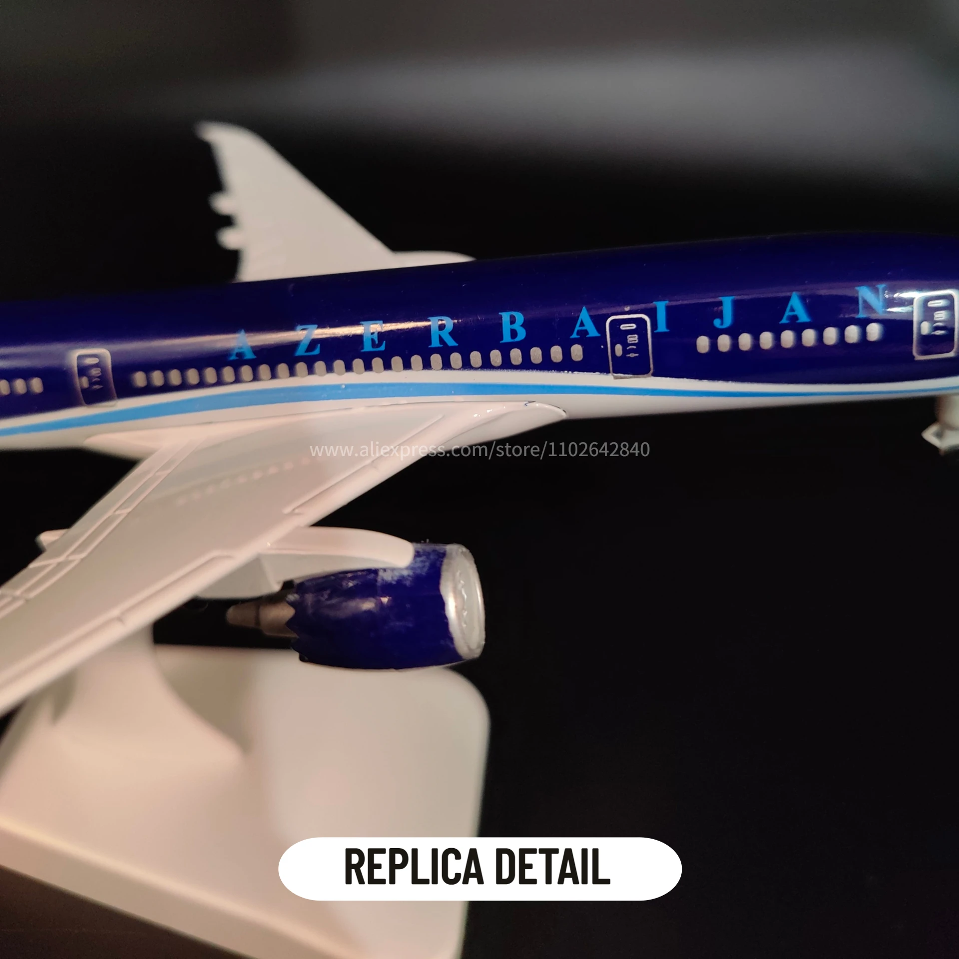 Azerbaijan Diecast Aircraft Model 1:250 Scale Airbus Boeing Aviao Miniature A350 A380 B777 B787 Aviation Kid Xmas Gift Toy