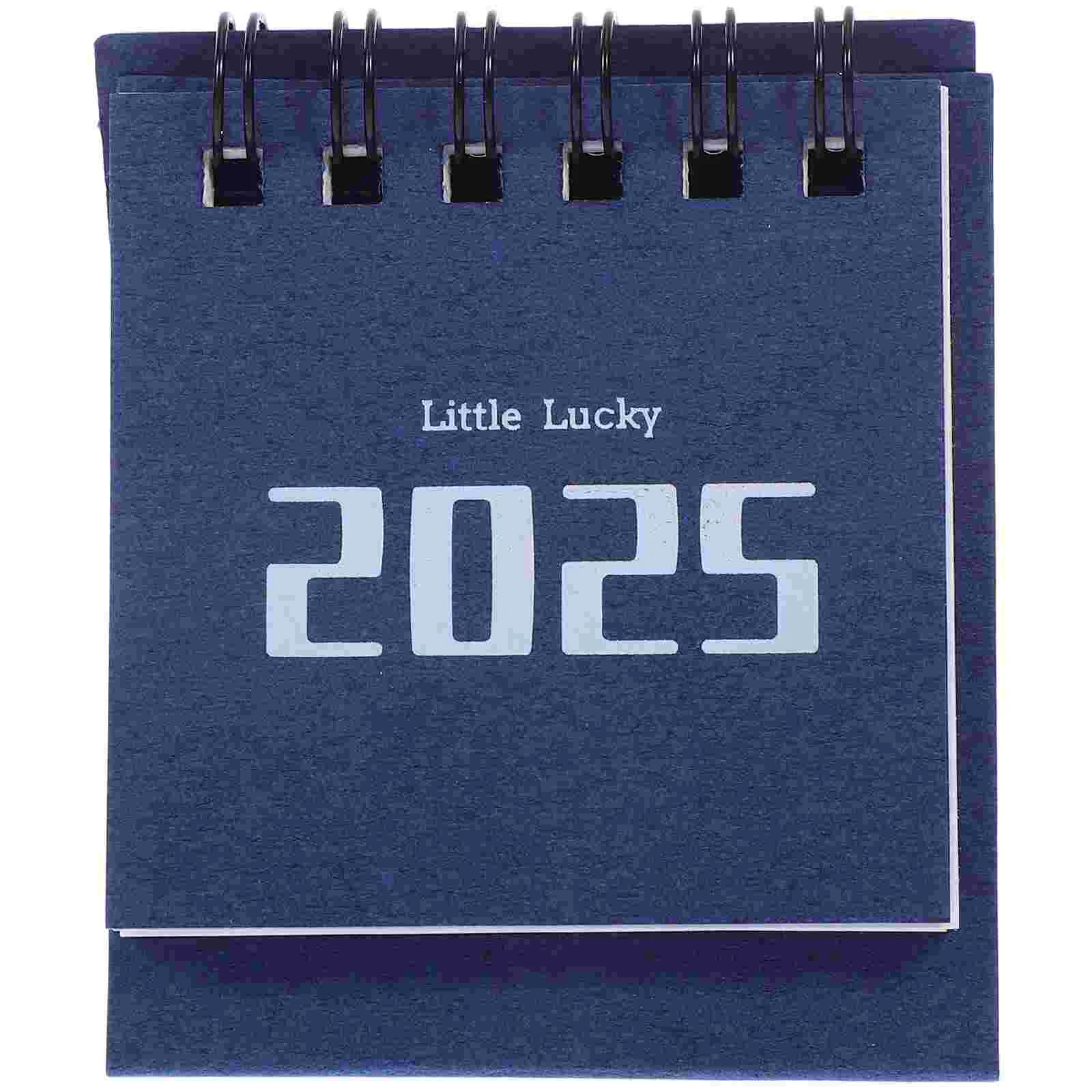 2025 Desk Calendar Mini Stickers Little Office Gifts Advent Creative Coil Flip for Planner