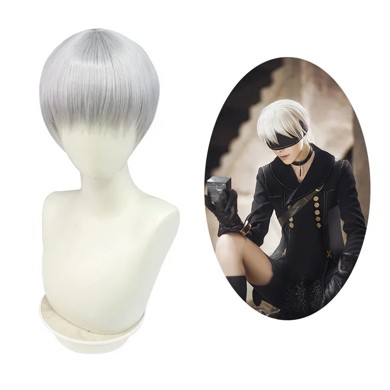 9s Cosplay Costume Game Nier Automata 9s Cosplay Costume Yorha No.9 Type Outfit Wig Men Role Play Halloween Costumes for Men