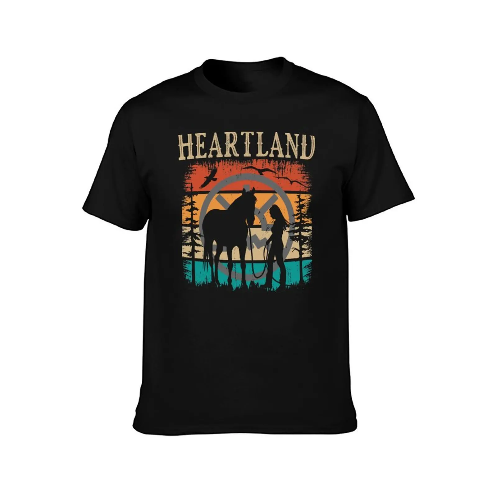 Heartland, Heartland Ranch , Horse Lover, Sunset heartland, Heartland Retro Vintage, Ranch Lover, Horse Owner T-Shirt
