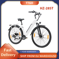 TTGO HZ-28ST Electric Bike, 250W Motor, 36V 20Ah Battery, 700C*45C Tire Adult Ebike, 25km/h Max Speed,  Disc Brake, LCD Display