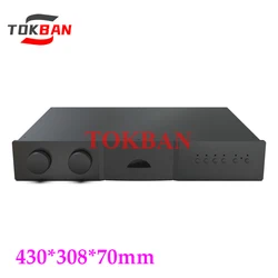 Tokban Audio NAP150 NAP200 430*308*70mm All Aluminium Naim Preamplifier Chassis Enclosure DIY Home Amp Case Shell