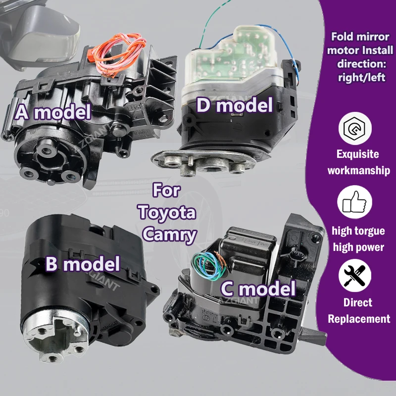 AZGIANT для Toyota Camry VX30 внешнее автомобильное вспомогательное складное зеркало с электроприводом R L, аксессуары для зеркал заднего вида, замена