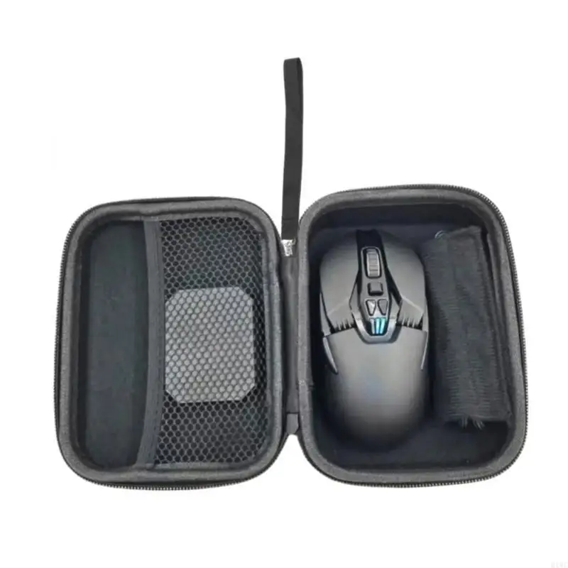 Travel Carrying Case for Wire  Mouse Case with Inner Meshes Pocket Protectors Mouse from Damage Mouse Accessories 
