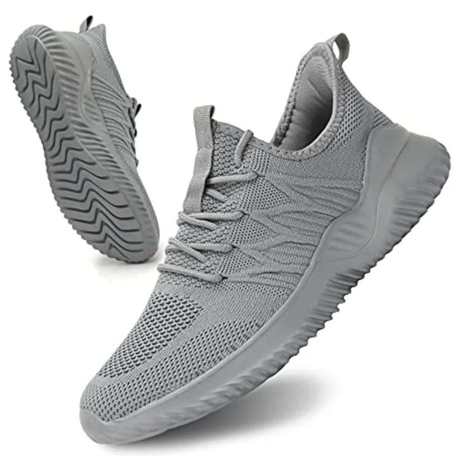 

Socviis Mens Slip On Running Shoes Athletic Walking Trainers Lightweight Breathable Mesh Tennis Sneakers
