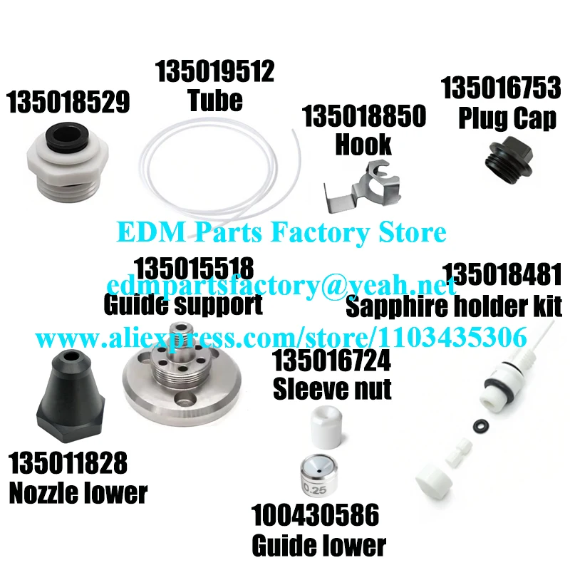 135018529 Wire evacuation assy, 135019512, 135018850, 135016753, 135011828, 135015518 Support,135016724 Nut,135018481, 100430586