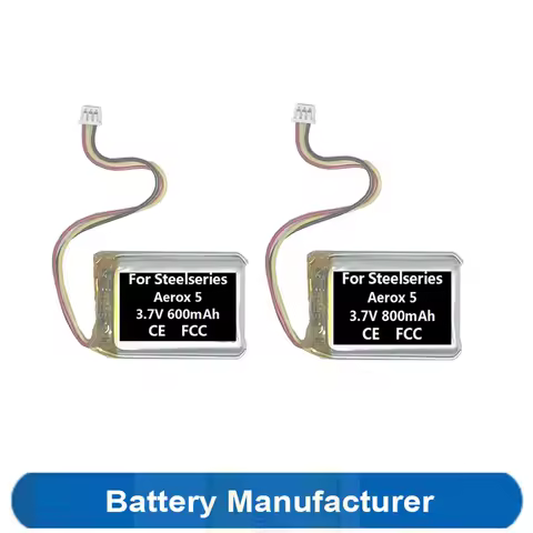 600mAh 800mAh M-00025 Battery For Steelseries Aerox 5 Aerox5 Wireless Gaming Mouse