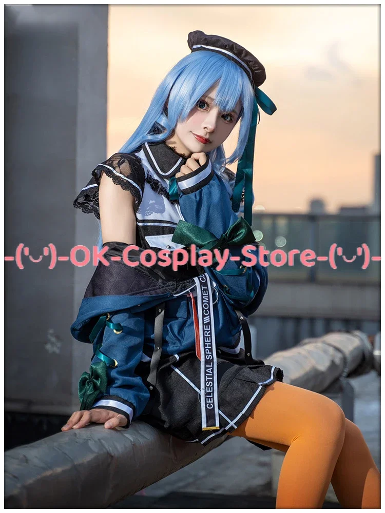 VTuber Hoshimachi Suisei Cosplay Costumes Women Cute Dress Coat Suit Halloween Carnival Uniforms Custom Made