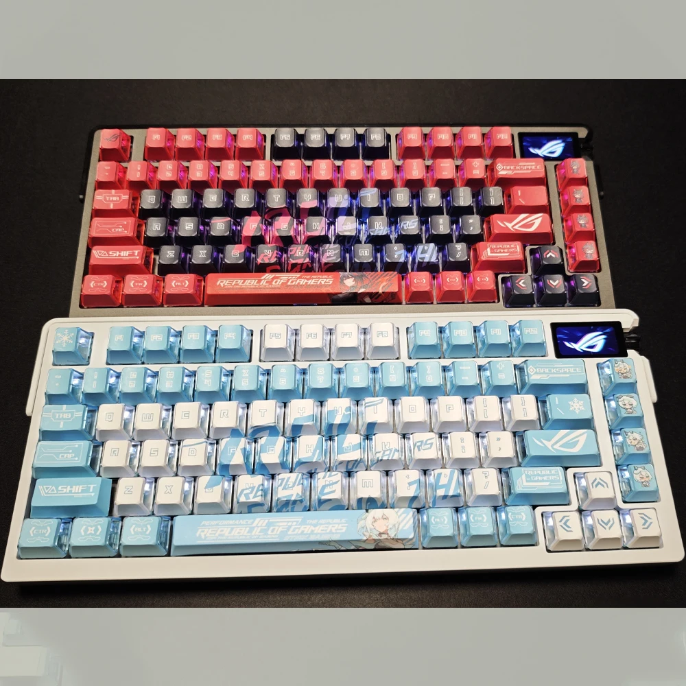 Anime keycaps pbt cereja perfil keycap personalizado gamers teclas para mx switch teclado mecânico jogos tema exclusivo teclado