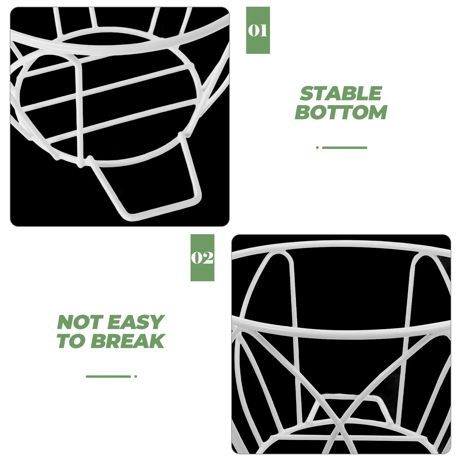 

1Set Wall Hanging Planter Basket Iron Art Flower Holder Outdoor Garden Display Rack Planter Basket Rack Hanging Flowerpot Holder