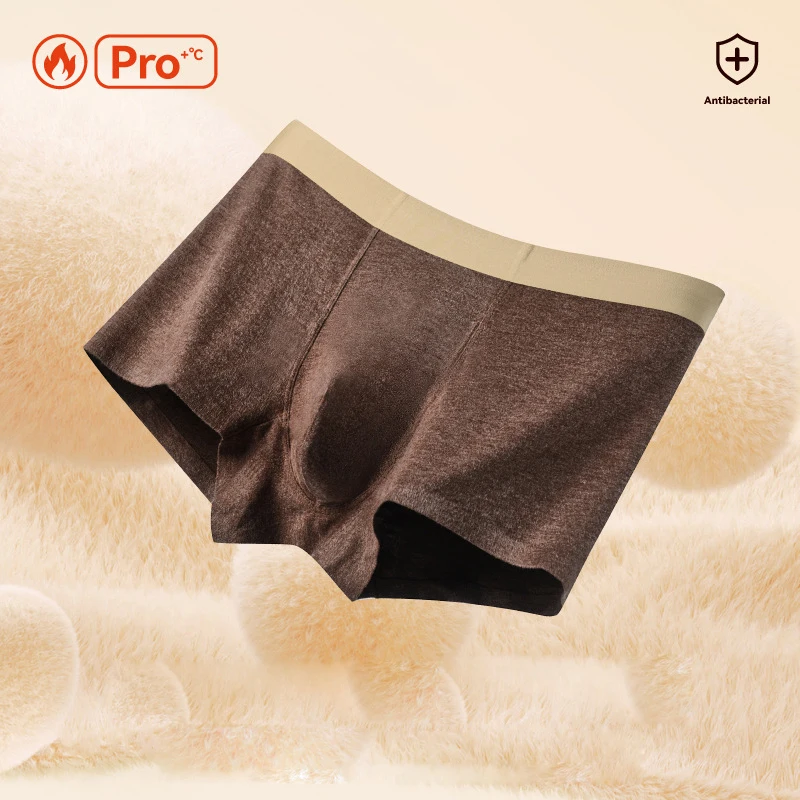3pcs/lot Winter Men Underwear Boxers Warm Under Panties Comfortable Soft Fitting Trunks Man Boxers L XL XXL 3XL 4XL for 50-105KG