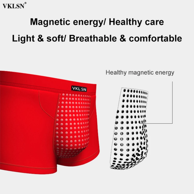 Men's Underpants Guard Pants Gold Can Magnetic Underpants Milk Silk Strong Magnetic Underpants