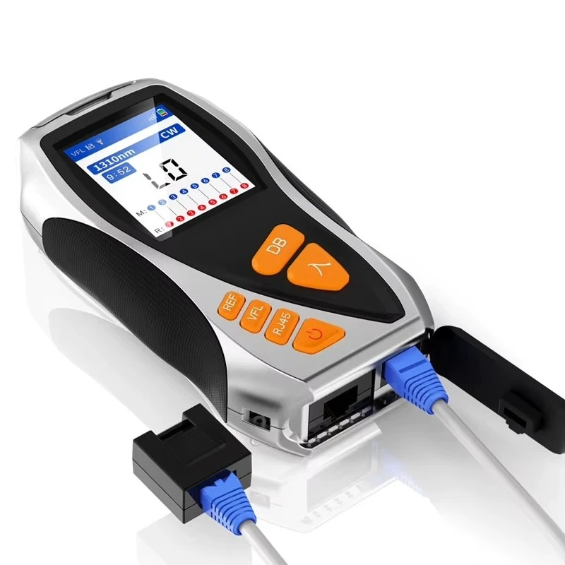 Y9 New 4 in 1 Fiber Optic Equipment VFL 5mW Rj45 Cable  Tester All-in-one Mini OPM Ftth Optical Fiber Meter