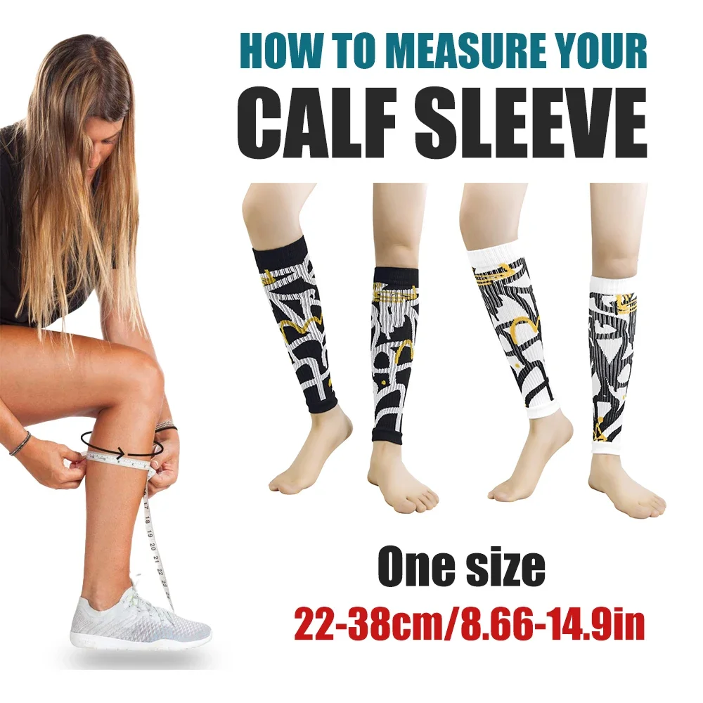 1Pair Compression Calf Sleeves for Men Women, Sports Leg Compression Sock Runners Shin Splint Varicose Vein Calf Pain Relief