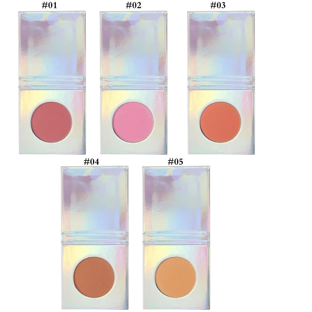 Fard à joues 5 couleurs, poudre pressée, Pigment de marque privée, haute qualité, rendu des couleurs naturel mat, Logo personnalisé, maquillage en vrac végétalien