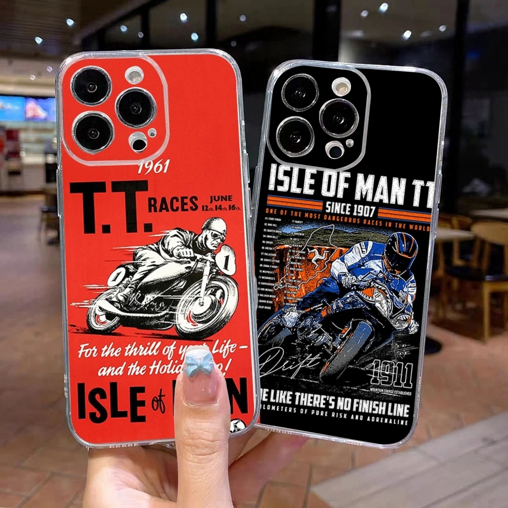 T-TT Isle Of Man Phone Case For IPhone 17 Air 16 15 14 13 12 Pro Max Plus Clear Shockpoof Transparent Cover