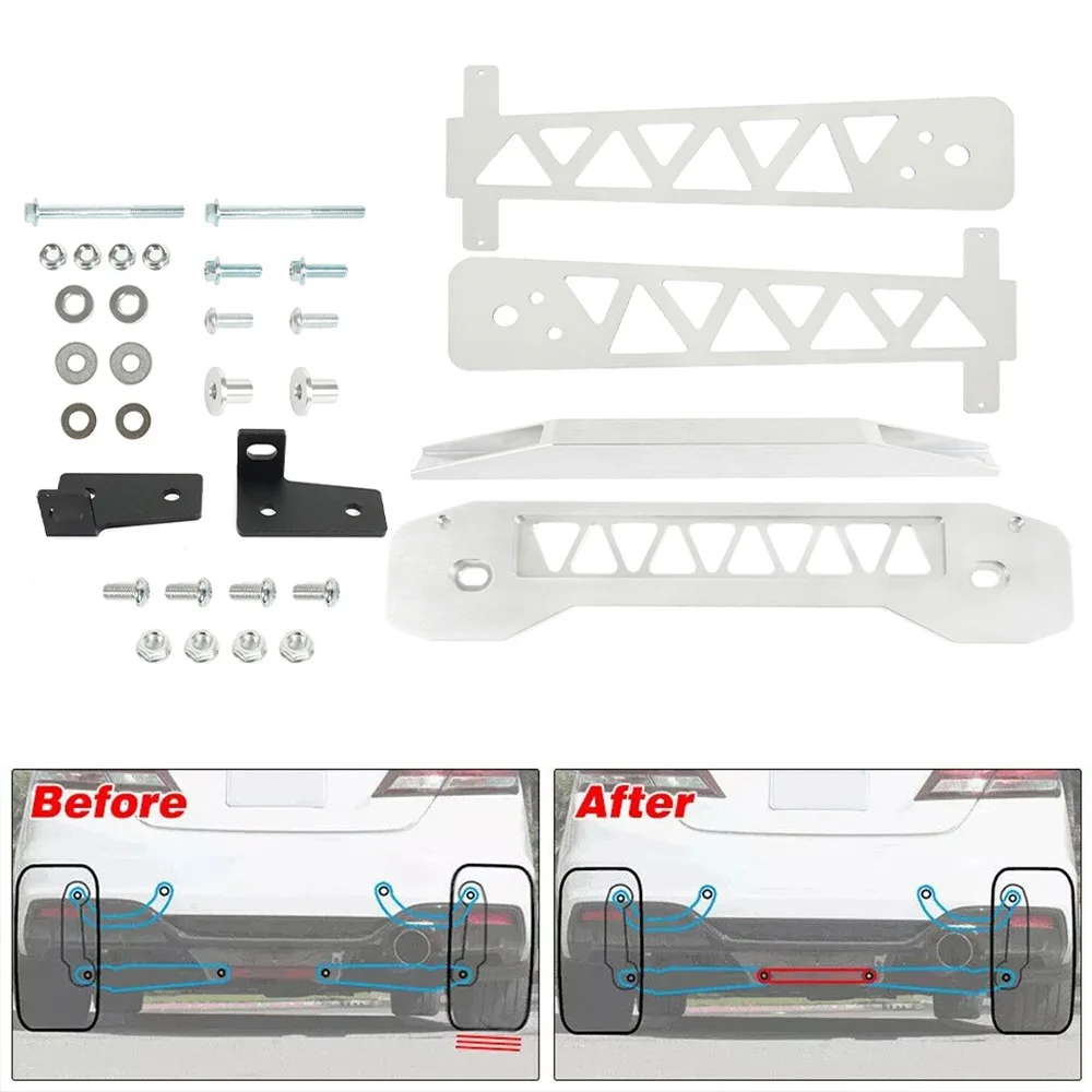 Rear Lower Control Arm Dummy Subframe Brace Tie Bar for Civic FD FB 2006-2011