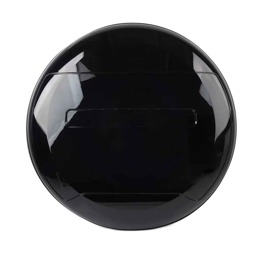 VPLEW0143 Rear Spare Tire Wheel Cover Cap 1pc For Land Rover Defender 2020-2023 2024 ABS Glossy Black