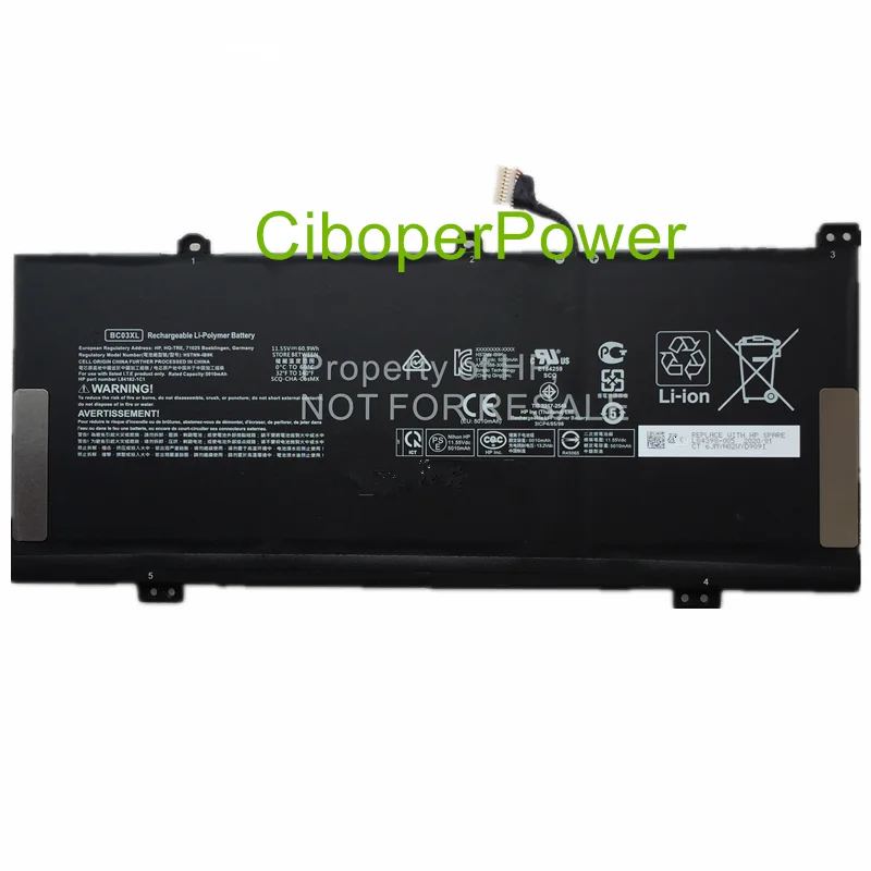 Imagem -03 - Bateria do Portátil 11.55v 60.9wh Bc03xl para Pro 640 g1 Hstnn-lb8t X360 14c-ca0053dx