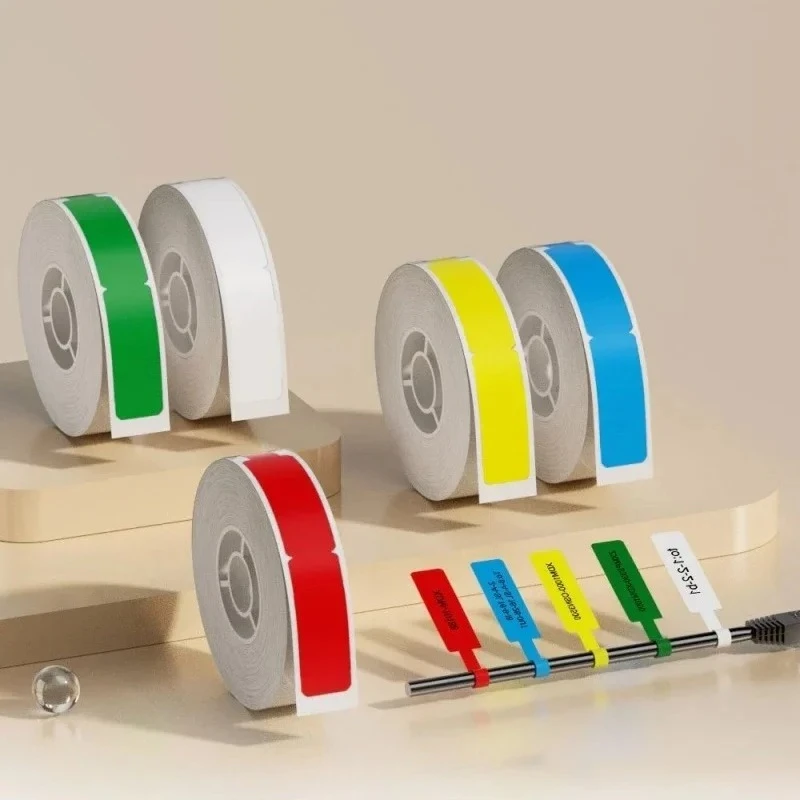Marklife P15 Label Tape Paper Thermal Label Roll Cabel Network Waterproof Self-adhesive Sticker for P15 P12 P11 Label Maker
