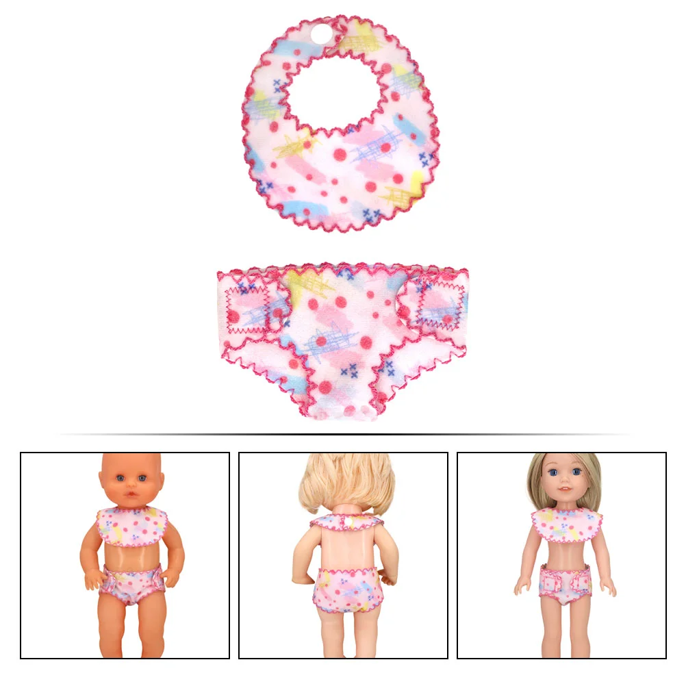 Baby Diapers 12-inch Alive Bib 30-38 Cm American Shafsalon Clothes Accessories Girls Briefs Panties for Accessory