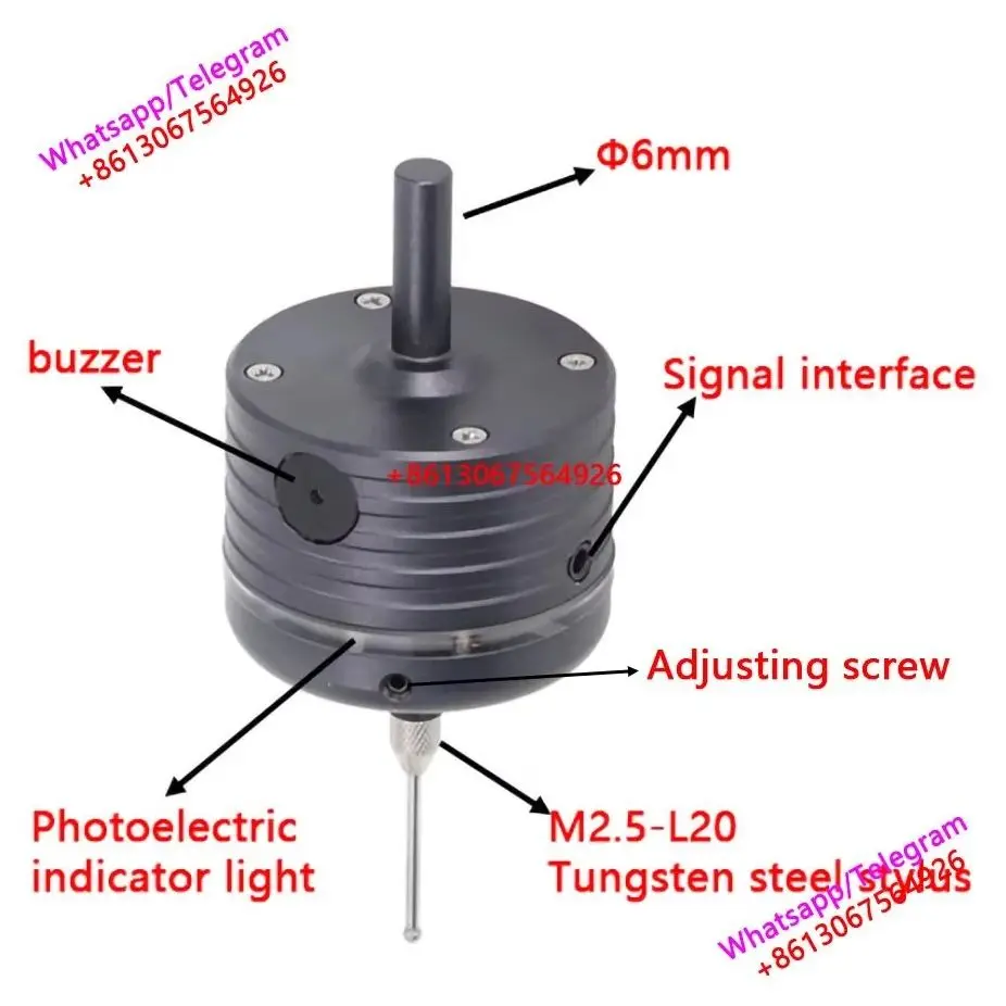 New Update 3d Edge Finder Cnc Machining Center 3 Coordinate Edge Finder Milling Probe Measurable Material Insulation