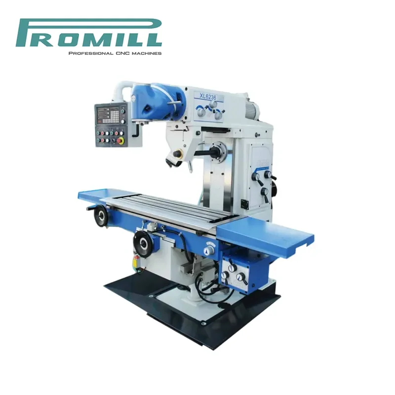 HCY Promill Universal Swivel Head Vertical Milling Machine XL6236 ISO40/50 Spindle Taper Automatic Medium