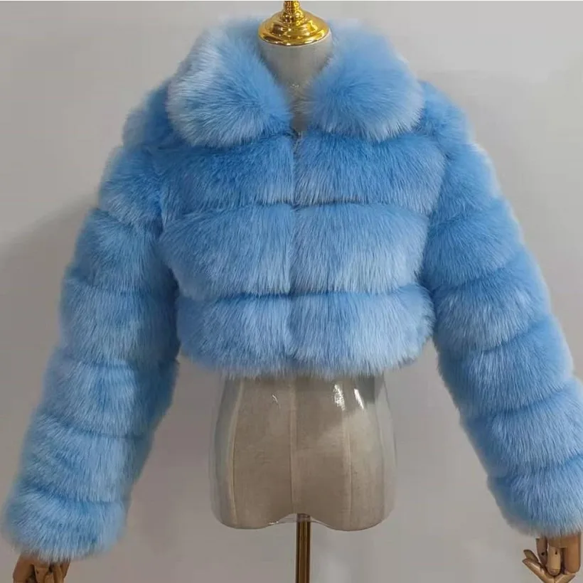 Hot Fox Fur Coat Faux Fur Winter Women's Fashion Brown Leather And Skin Clothing Natural New In Coats & Jackets Outerwear